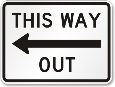Left-Way-Out-Traffic-Sign-K-2842